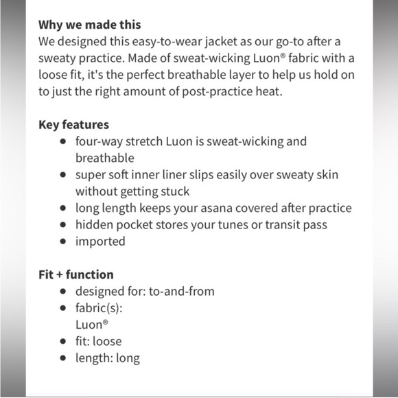 Lululemon Cocoon Car Coat Black Size M - Picture 2 of 13